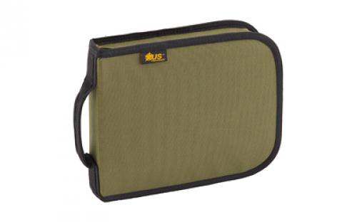 US PeaceKeeper  Pistol Case, 10.75 X 8.25 X 2, 600 Denier Polyester, Olive Drab Green P26107