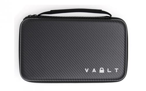 Vault Case Large Case, Velcro Flex Panels, Elastic Holders, 11x6.5, Faux Carbon Fiber Outer Shell VLTCASCBNLRG