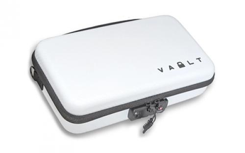 Vault Case Case Secure, Velcro Flex Panels, Elastic Holders, Combination Style Locking Mechanism, 11x6.5, Faux White Carbon Fiber Outer Shell, Includes Detachable Shoulder Strap VLTSECBNWHITE