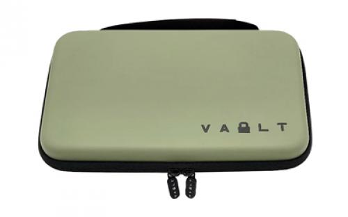 Vault Case Large Case, Velcro Flex Panels, Elastic Holders, 11x6.5, Smooth Matte Finish, Foliage Green Outer Shell VLTSTDGREEN