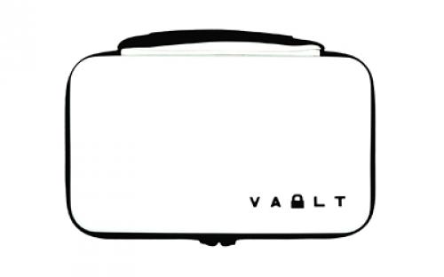 Vault Case Large Case, Velcro Flex Panels, Elastic Holders, 11x6.5, Smooth Matte Finish, Polar White Outer Shell VLTSTDWHITE