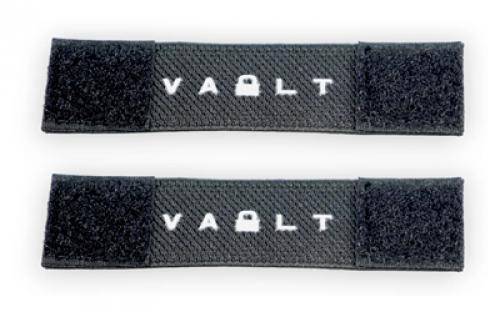 Vault Case Stick Strips, Elastic Velcro Strip, Black, 2 Pack VLTSTICKSTRP