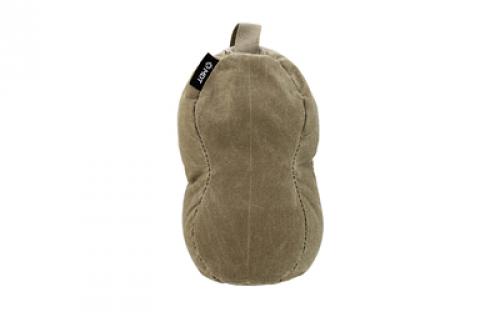 MDT Peanut, Waxed Canvas, Shooting Bag, Sand Fill, 10x3.5x5, Army Duck Canvas Construction, Grulla 108050-GRU