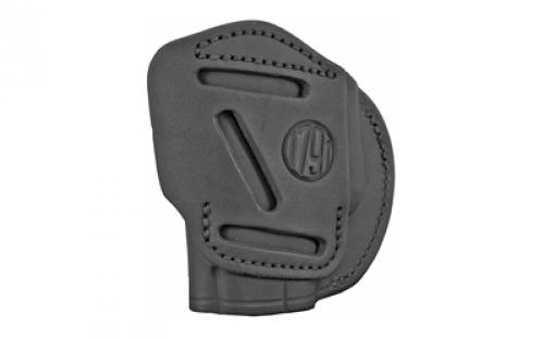 1791 2 Way Holster, Inside Waistband Holster, Size 1, Right Hand, Stealth Black, Leather 2WH-1-SBL-R