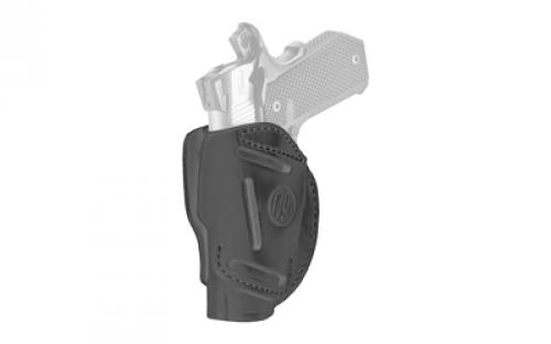 1791 3 Way Holster, OWB Holster, Size 1, Ambidextrous, Stealth Black, Leather 3WH-1-SBL-A