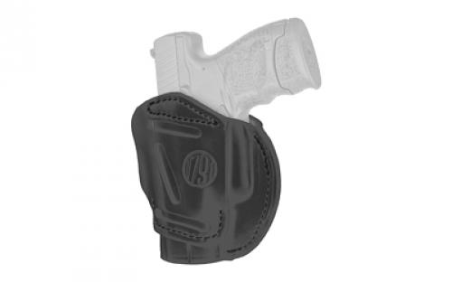 1791 3 Way Holster, OWB Holster, Size 3, Ambidextrous, Stealth Black, Leather 3WH-3-SBL-A