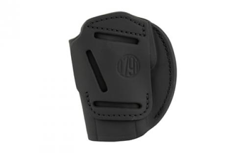 1791 3 Way, Outside Waistband Holster, Size 6, Matte Finish, Leather Construction, Black, Ambidextrous 3WH-6-SBL-A