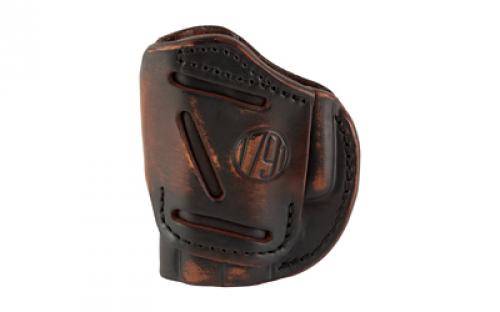 1791 4 Way Holster Size 2, IWB or OWB Holster, Fits Sub-Compact Pistols, Matte Finish, Vintage Leather, Right Hand 4WH-2-VTG-R