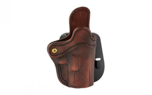 1791 PDH2.1 Optic Ready, OWB Paddle Holster, Fits Optic Ready 3.5" to 4" Pistols, Matte Finish, Vintage Leather, Right Hand OR-PDH-2.1-VTG-R