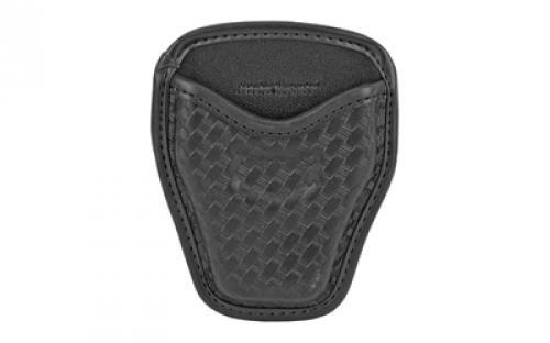 Bianchi Model 7934 AccuMold Elite Open Handcuff Case, Basket Weave Duraskin, Black Finish 22966