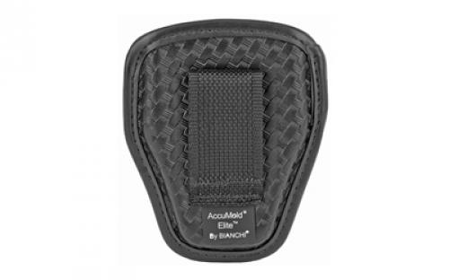 Bianchi Model 7934 AccuMold Elite Open Handcuff Case, Basket Weave Duraskin, Black Finish 22966