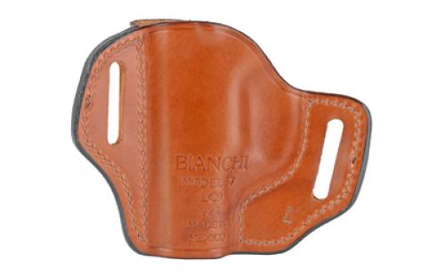 Bianchi Model #57 Remedy Open Top Leather Holster, Fits Ruger LC9, LC380, Tan, Right Hand 23956