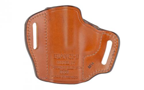 Bianchi Model #57 Remedy Open Top Leather Holster, Fits Springfield XDS, Tan, Right Hand 23966