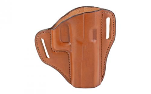 Bianchi Model #57 Remedy Open Top Leather Holster, Fits Glock 19/23/32, Tan, Right Hand 25020