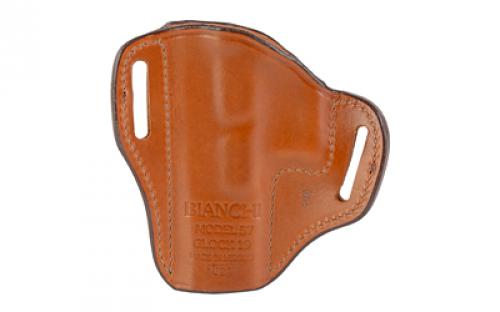 Bianchi Model #57 Remedy Open Top Leather Holster, Fits Glock 19/23/32, Tan, Right Hand 25020