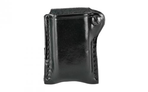 Don Hume Snap-On Magazine Pouch, Fits Glock Magazines, Black Leather D733413