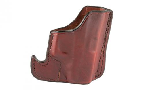 Don Hume 001 Front Pocket Holster, Fits Glock 42, Ambidextrous, Brown Leather J100144R