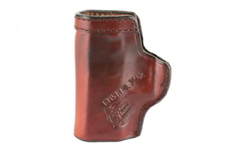 Don Hume H715M Clip-On Holster, Inside The Pant, Fits Glock 42, Right Hand, Brown Leather J167105R