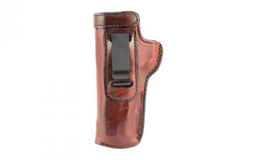 Don Hume H715M Clip-On Holster, Inside The Pant, Fits Colt Government With 5" Barrel, Left Hand, Brown Leather J168001L