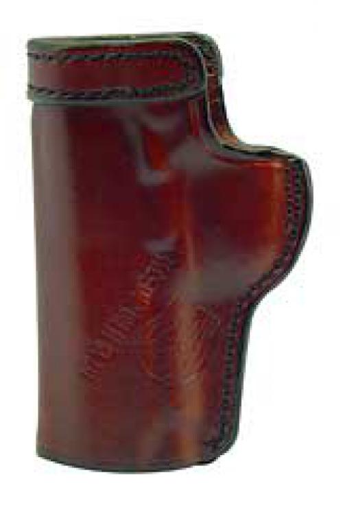 Don Hume H715M Clip-On Holster, Inside The Pant, Fits Colt Officer With 3.5 Barrel, Right Hand, Brown Leather J168022R