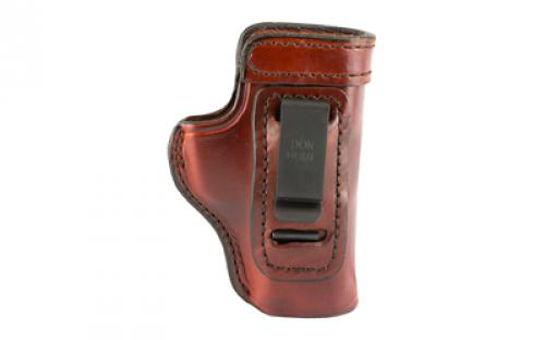 Don Hume H715M Clip-On Holster, Inside The Pant, Fits S&W 908, Right Hand, Brown Leather J168033R