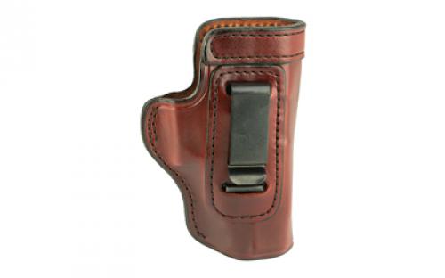 Don Hume H715M Clip-On Holster, Inside The Pant, Fits Glock 19, Right Hand, Brown Leather J168036R