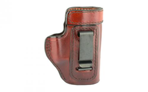 Don Hume H715M Clip-On Holster, Inside The Pant, Fits Glock 26, Right Hand, Brown Leather J168038R