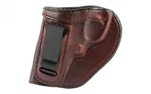 Don Hume H715M Clip-On Holster, Inside The Pant, Fits Taurus 85, SW J Frame, Left Hand, Brown Leather J168050L