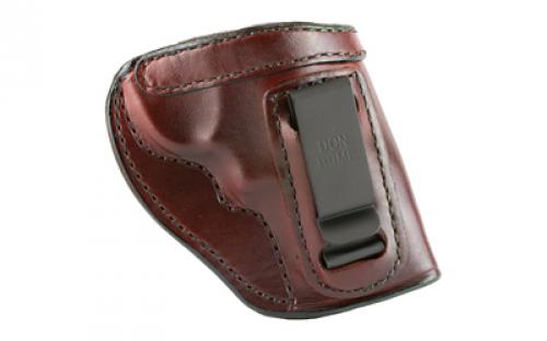 Don Hume H715M Clip-On Holster, Inside The Pant, Fits Ruger SP101, Right Hand, Brown Leather J168080R