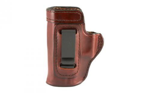 Don Hume H715M Clip-On Holster, Inside The Pant, Fits Glock 29/30, Left Hand, Brown Leather J168111L