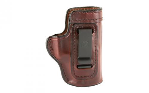 Don Hume H715M Clip-On Holster, Inside The Pant, Fits Glock 29/30, Right Hand, Brown Leather J168111R