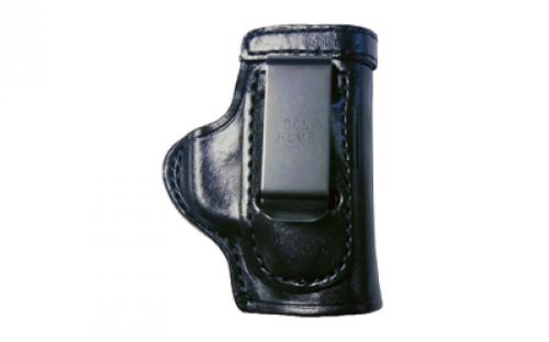 Don Hume H715M Clip-On Holster, Inside the Waistband, Fits Ruger LCP II and Ruger LCP Max, Right Hand, Leather, Black J168475R