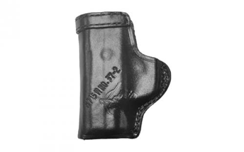 Don Hume H715M Clip-On Holster, Inside the Waistband, Fits Ruger LCP II and Ruger LCP Max, Right Hand, Leather, Black J168475R