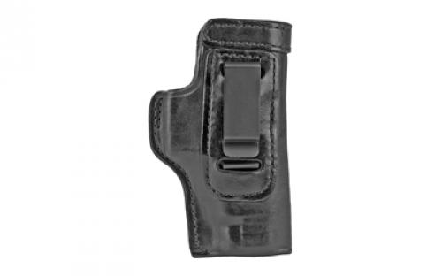 Don Hume H715-M Clip-On Holster, Inside The Pant, Fits Glock 48, Right Hand, Black Leather J168502R