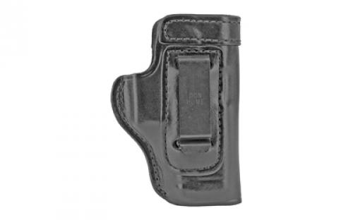 Don Hume H715M Clip-On Holster, Inside The Pant, Fits Glock 19, Right Hand, Black Leather J168740R