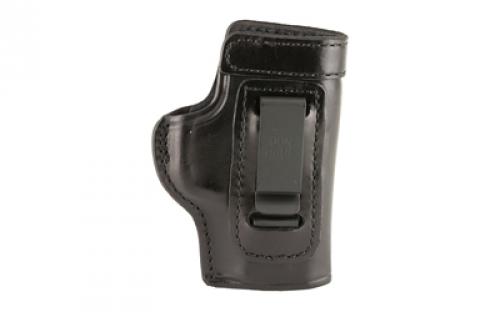 Don Hume H715M Clip-On Holster, Inside The Pant, Fits S&W M&P Compact 9/40, M&P M2.0 9/40 Compact, Shield .45, Right Hand, Black Leather J168877R