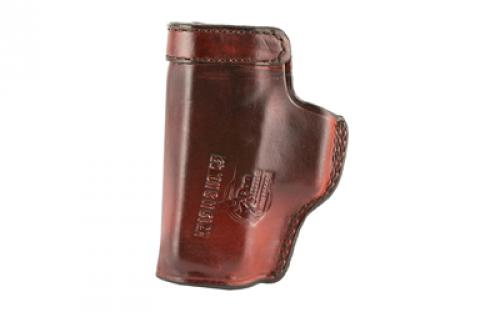 Don Hume H715-M Clip-On Holster, Inside the Pant, Fits Glock 43/43X, Right Hand, Brown Leather J169190R