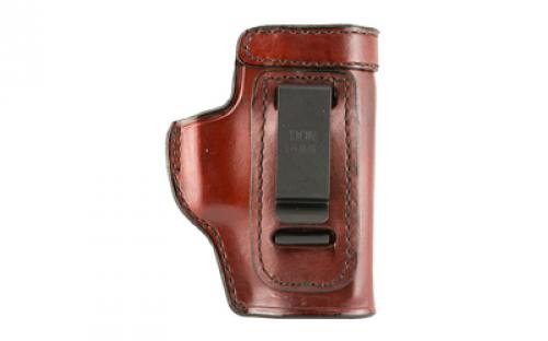 Don Hume H715-M Clip-On Holster, Inside the Pant, Fits Glock 43/43X, Right Hand, Brown Leather J169190R