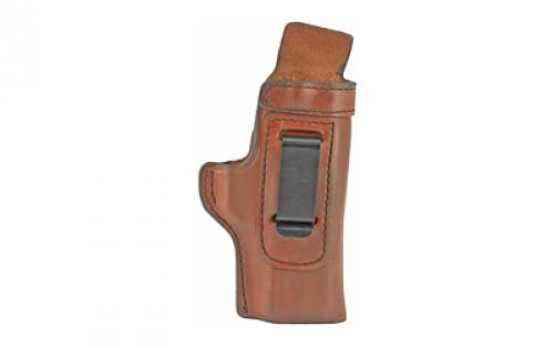 Don Hume H715M Clip-On Holster, Inside the Pant, Fits S&W M&P Shield EZ 2.0 9MM, Brown, With Body Shield J169465R