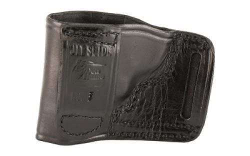 Don Hume JIT Slide Holster, Fits Taurus 85, SW J Frame, Right Hand, Black Leather J941000R