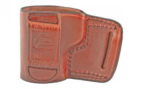 Don Hume JIT Slide Holster, Fits S&W M&P Shield EZ 2.0 9MM, Right Hand, Brown Leather J967220R