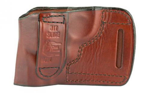 Don Hume JIT Slide Holster, Fits Medium Revolver, Right Hand, Brown Leather J968550R