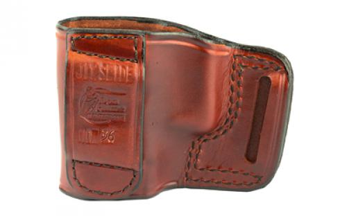 Don Hume JIT Slide Holster, Fits Glock 17/26/33, Right Hand, Brown Leather J976000R