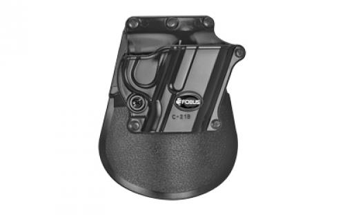 Fobus Roto Paddle Belt Holster, Fits 1911 Style Pistols Without Rail, Browning High Power, FN High Power, Kahr K40, K9, MK40, MK9, P9, T40, T9, TP9, KelTec PF9, Right Hand, Kydex, Black C21BRP