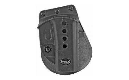 Fobus E2 Roto Paddle Holster, Fits Glock 17/19/22/23/31/32/34/35, Right Hand, Kydex, Black GL2E2RP