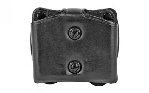 Galco Galco, COP Double Mag Case, Fits Single Stack Magazines, Ambidextrous, Black Leather CDM26B