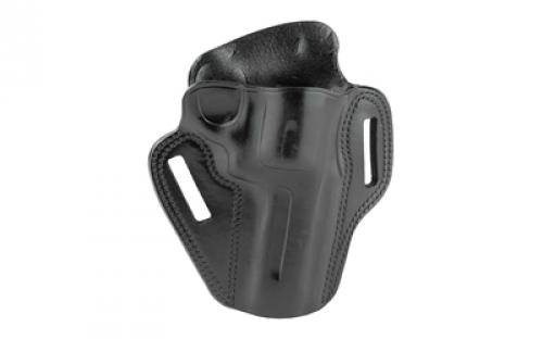 Galco Combat Master Belt Holster, Fits S&W L Frame with 4 Barrel, Right Hand, Black Leather CM104B