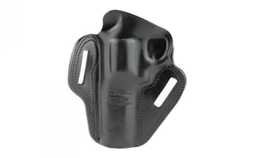 Galco Combat Master Belt Holster, Fits S&W L Frame with 4" Barrel, Right Hand, Black Leather CM104B