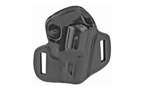 Galco Combat Master Belt Holster, Fits S&W K Frame  19 2 1/2, S&W K Frame 10 2, K Frame 66 2 1/2, Ruger Security Six 2 3/4, Service Six 2 3/4, Speed Six 2 3/4, Taurus 415 2 1/2 & 66 2 1/2, Right Hand, Black Leather CM112B