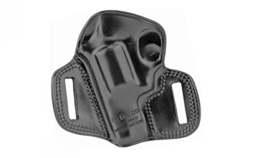 Galco Combat Master Belt Holster, Fits S&W K Frame  19 2 1/2", S&W K Frame 10 2", K Frame 66 2 1/2", Ruger Security Six 2 3/4", Service Six 2 3/4", Speed Six 2 3/4", Taurus 415 2 1/2" & 66 2 1/2", Right Hand, Black Leather CM112B